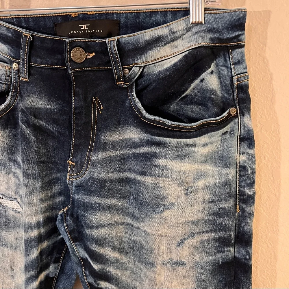 Jordan Craig Legacy Aaron Distressed Jeans 30x32 Hurricane Wash